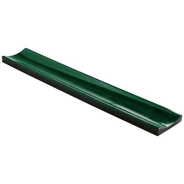 Lava Art Fluted Aegean Green 6x36 3D Glossy Lava Stone Tile