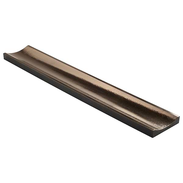 Lava Art Fluted Metallic Copper 6x36 3D Glossy Lava Stone Tile