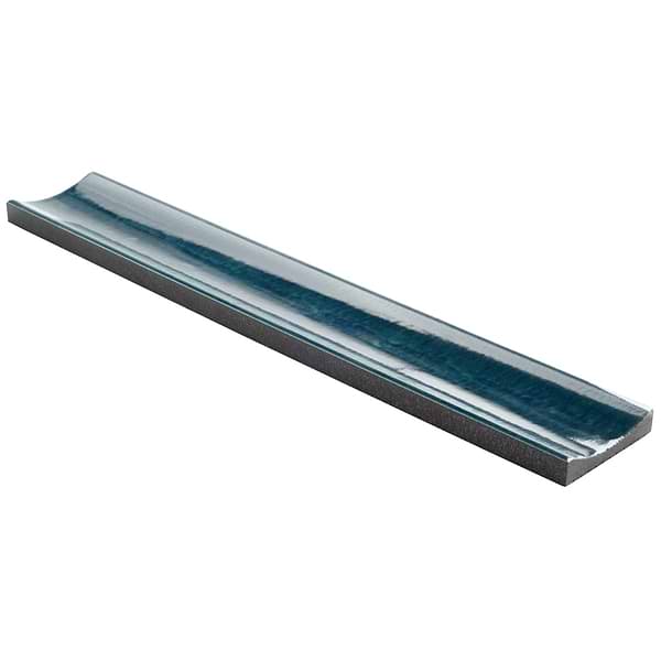 Lava Art Fluted Harbor Blue 6x36 3D Glossy Lava Stone Tile