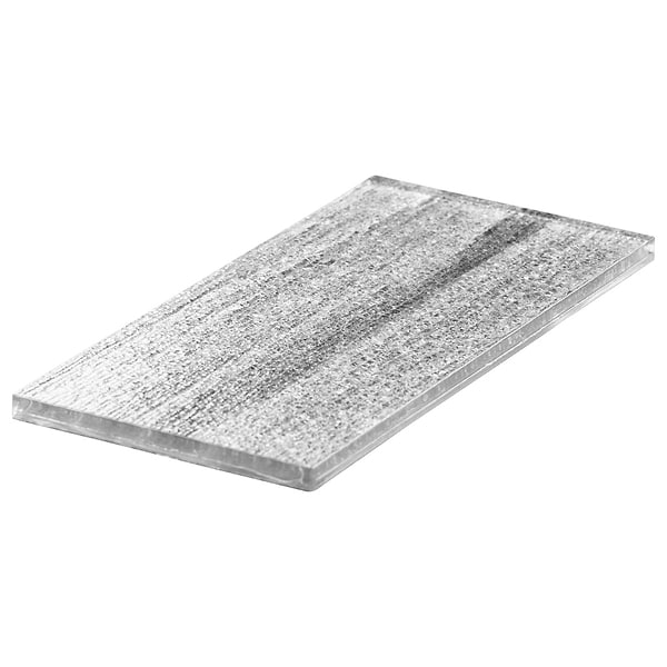 Veda Silver 4x9 Polished Glass Tile