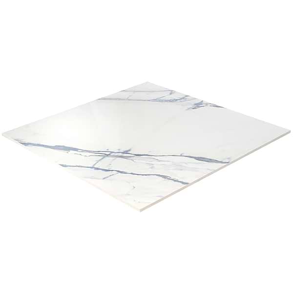 Sample-Calacatta Azur Polished Porcelain Tile
