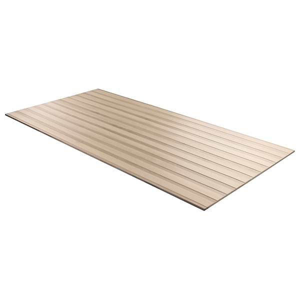 Nobu Ribbon Almond Brown 24x48 Wood Look Matte Fluted Porcelain Tile