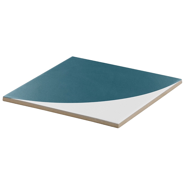 Stacy Garcia Maddox Deco Teal Blue 8x8 Matte Porcelain Tile