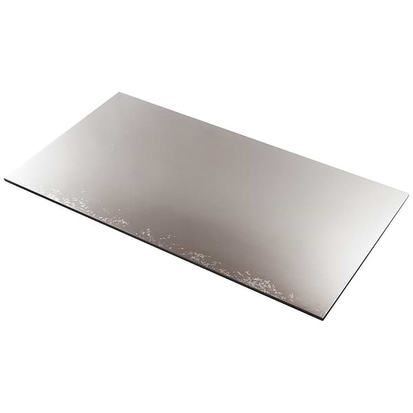 Amulet Mist Silver 18x36 Metal Laminated Porcelain Tile