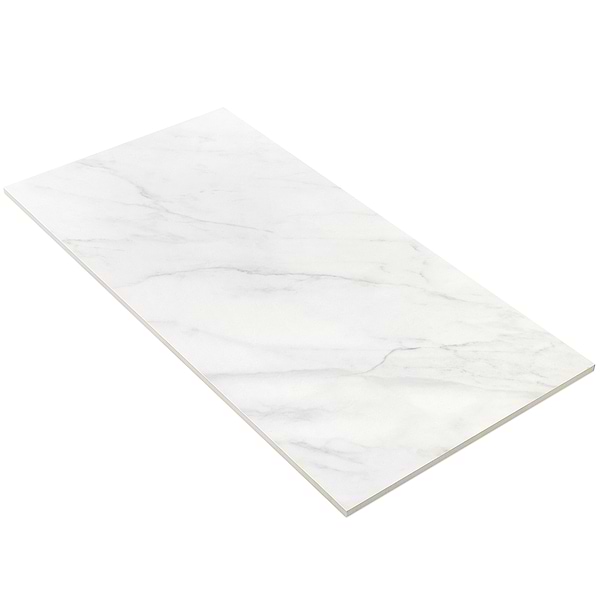 Belvedere Bianco 15x30 Marble Look Porcelain Tile