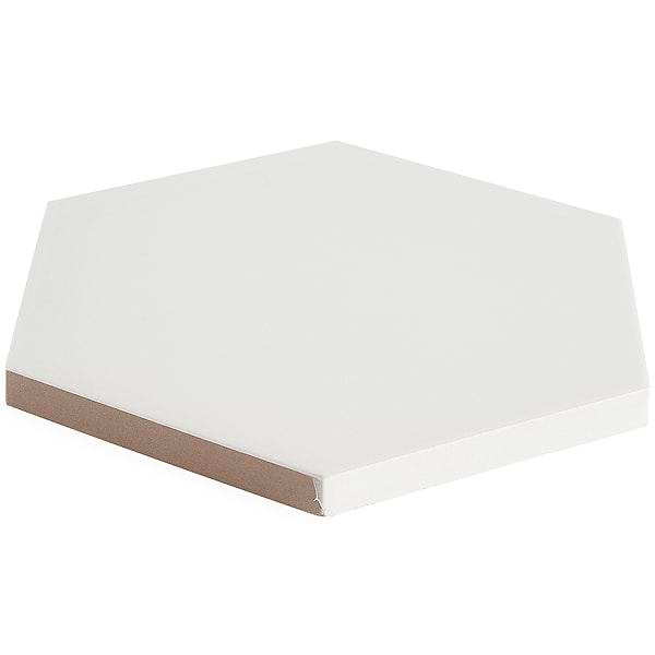 HexArt Blanco 8" Porcelain Matte Tile 