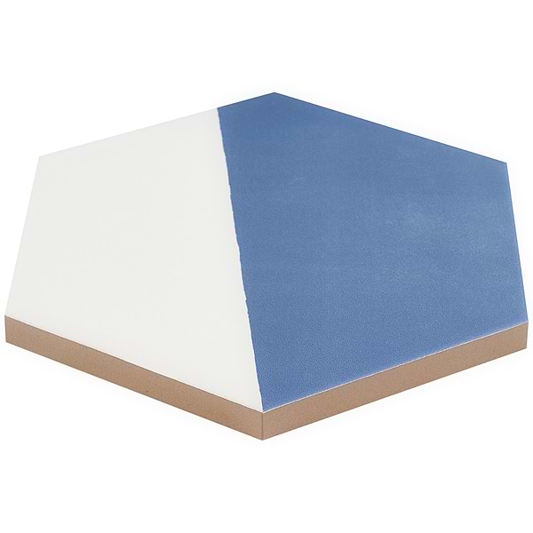 HexArt Pop Azul 8" Hexagon Matte Porcelain Tile
