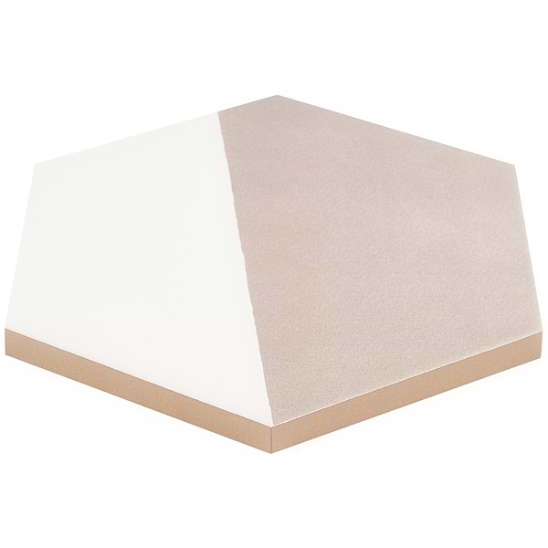 HexArt Pop Gris 8" Hexagon Matte Porcelain Tile