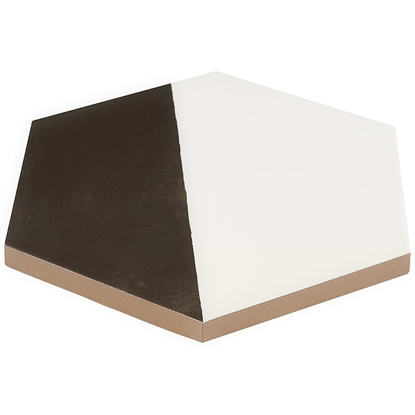 HexArt Pop Nero 8" Hexagon Matte Porcelain Tile