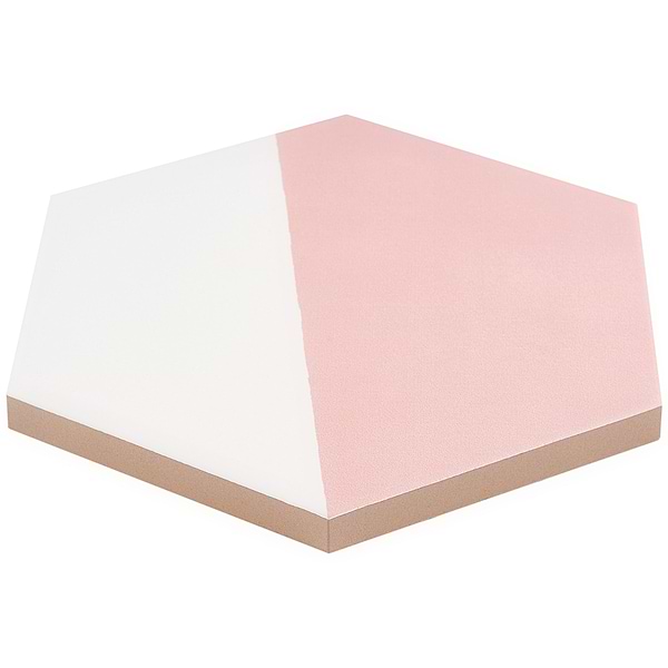 HexArt Pop Rose 8" Hexagon Matte Porcelain Tile