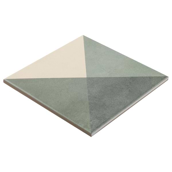 Art Geo by Elizabeth Sutton Deco Meadow Green 8x8 Matte Porcelain Tile