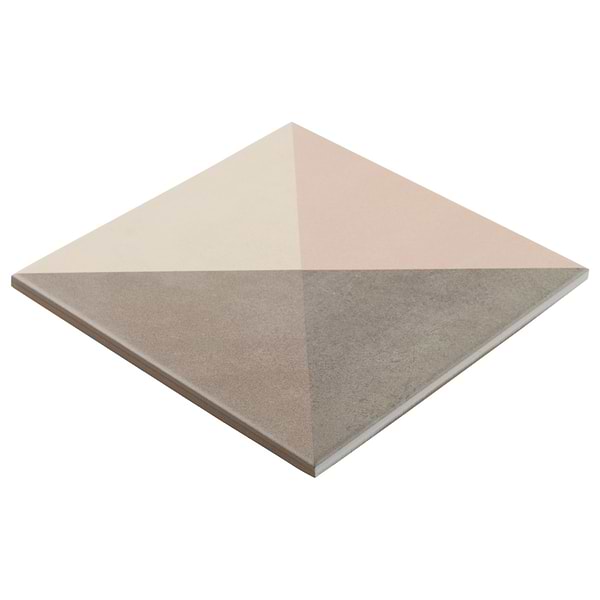 Art Geo by Elizabeth Sutton Deco Mist Gray 8x8 Matte Porcelain Tile