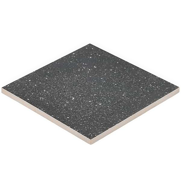 Art Geo by Elizabeth Sutton Terrazzo Charcoal Black 8x8 Matte Porcelain Tile