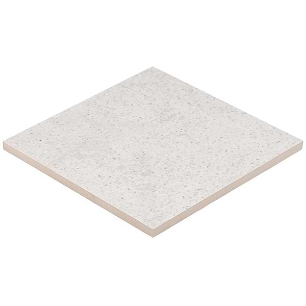 Art Geo by Elizabeth Sutton Terrazzo White Grigio 8x8 Matte Porcelain Tile