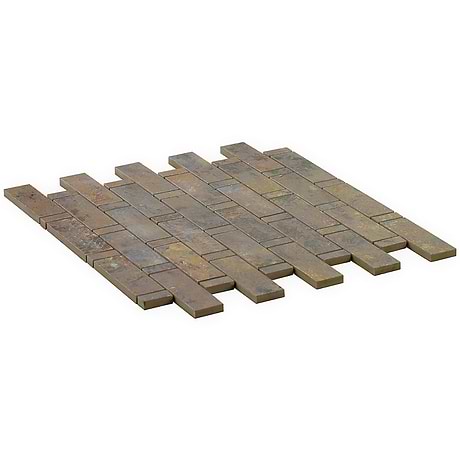 Portrait Copper Weave Matte Porcelain Mosaic