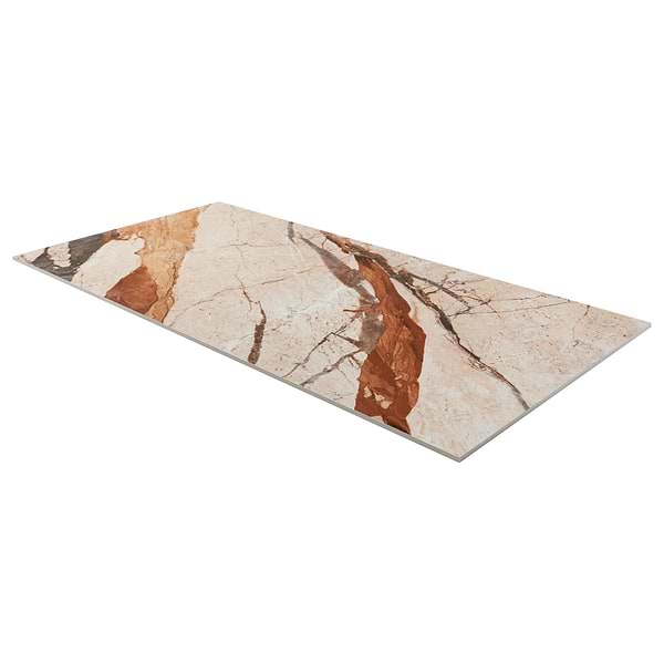 Marfino Breccia Sicilia Multicolor 24x48 Marble Look Polished Porcelain Tile