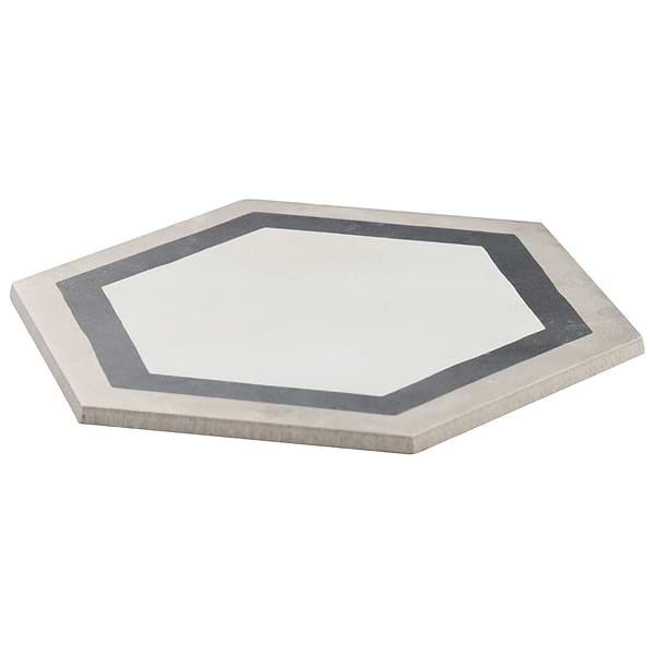 Ava Deco Sabbia Charcoal 8" Hexagon Matte Porcelain Tile