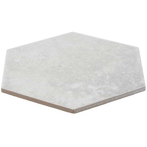 Terra Pompeii Blanco White 8" Hexagon Matte Porcelain Tile