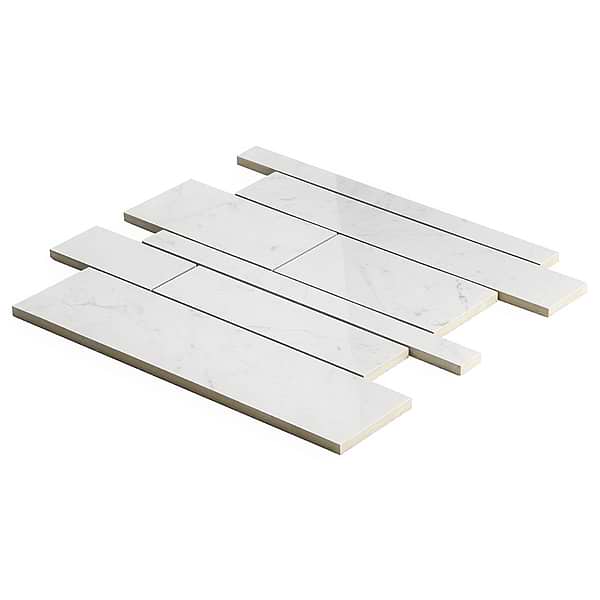 DreamStone Carrara Giola Railroad Polished Porcelain Mosaic