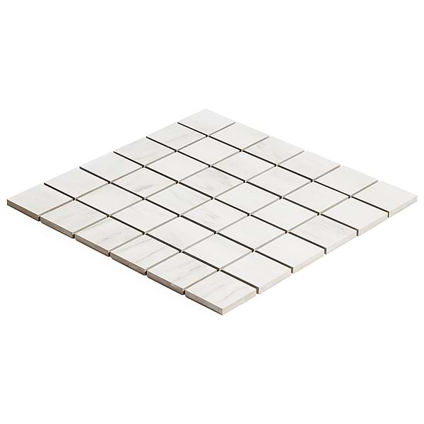 DreamStone Dolomite Snow 2x2 Matte Porcelain Mosaic