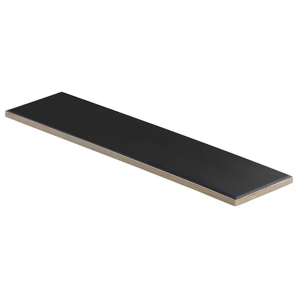 Roller Black 3x11 Matte Porcelain Subway Tile
