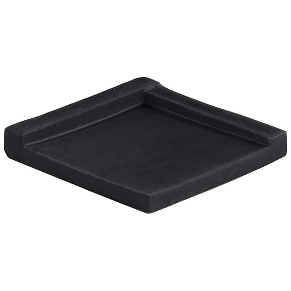 Roller Cross Black 4x4 3D Handmade Matte Ceramic Tile