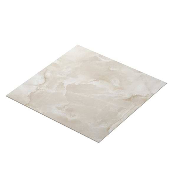 Harmonyx Coconut White 48x48 Onyx Look Satin Porcelain Tile