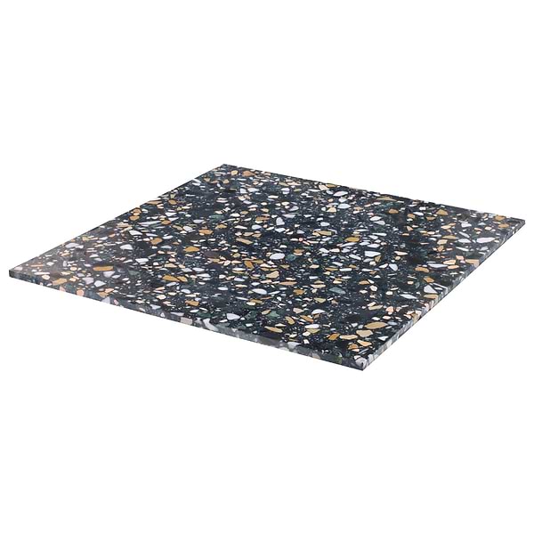 Terrazzo Italy Cava Notte Black 24x24 Honed Marble Tile
