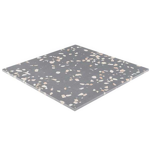 Terrazzo Italy Dolce Grande Gray 24x24 Honed Terrazzo Tile