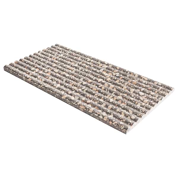 Terrazzo Italy Fluted Dolce Rina Gray 12x24 Honed Terrazzo Tile