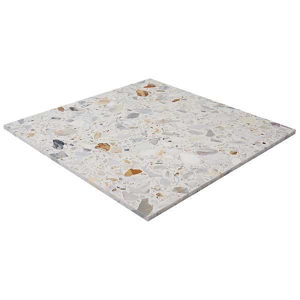 Terrazzo Italy Sacra Calacatta White 24x24 Honed Terrazzo Tile