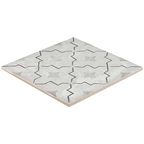 Alesso Deco Como Gray 8x8 Matte Porcelain Tile