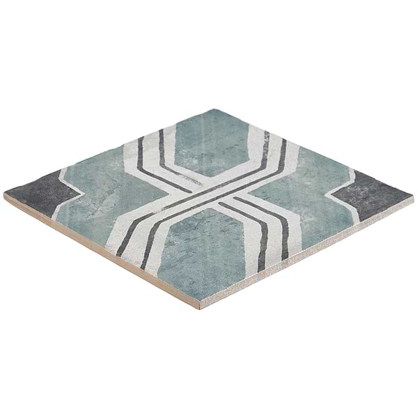 Alesso Deco Iberia Green 8x8 Matte Porcelain Tile