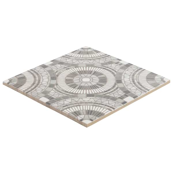 Basilico Grigio Gray 8x8 Matte Porcelain Tile