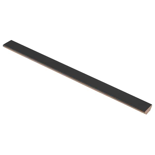 Arlo Black 1x11 Matte Ceramic 1/4 Round BullNose