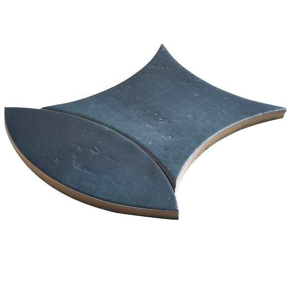 Raval Denim Blue 3x8 Petal and 6x6 Kite Matte Porcelain Tile