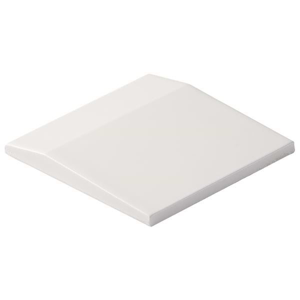 Zeal Edge 3D White 5x5 Matte Porcelain Tile