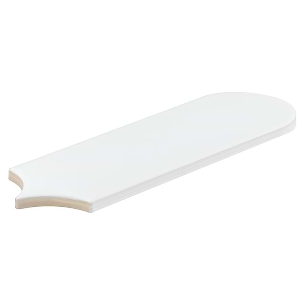 Parry White 3x8 Fishscale Matte Ceramic Wall Tile