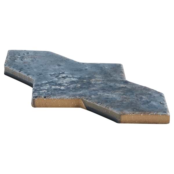 Greta Cruz Midnight Blue 5x8 Glossy Textured Porcelain Tile