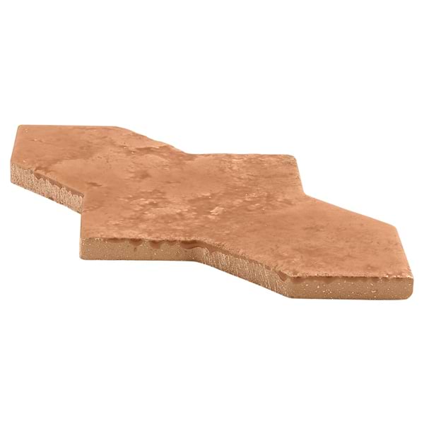 Greta Cruz Sunset Terracotta 5x8 Glossy Textured Porcelain Tile