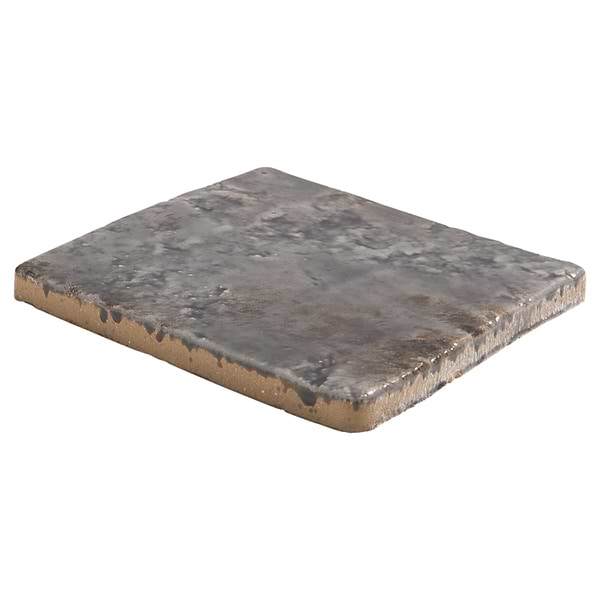 Greta Smoke Gray 5x5 Glossy Textured Porcelain Tile