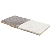 Greta Checkerboard Smoke Gray and Seashell White 5x5 Glossy Textured Porcelain Tile