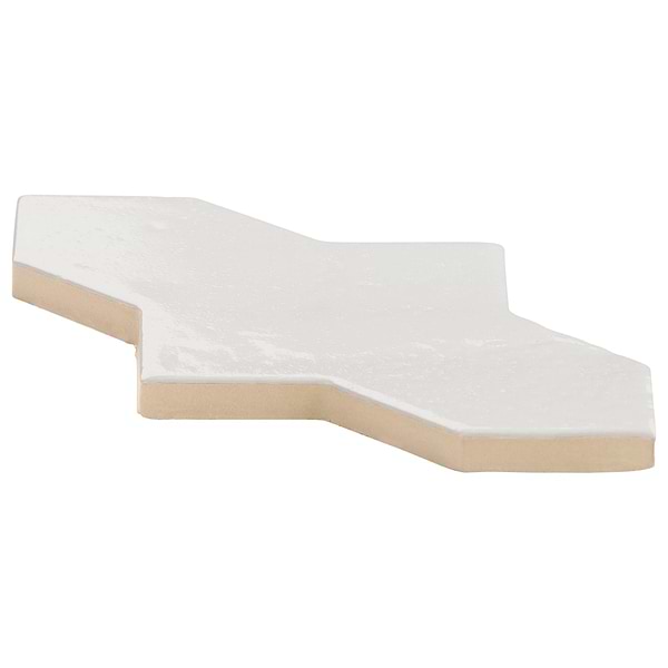 Parma Cruz White 5x8 Terracotta Look Polished Porcelain Tile
