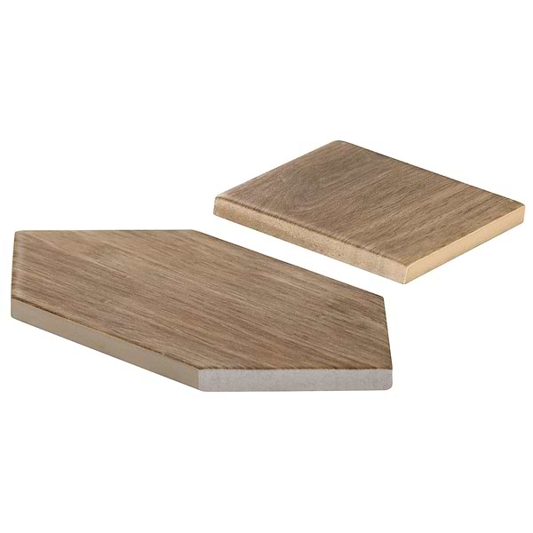 Morocco Willow Brown 4x8 Picket and 4x4 Square Matte Porcelain Tile