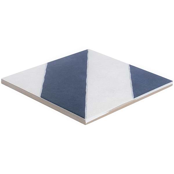 Auteur Diagonals Navy 9x9 Porcelain Tile
