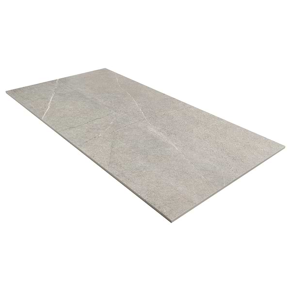 Theo Marengo Gray 24x48 Marble Look Antique Satin Porcelain Tile