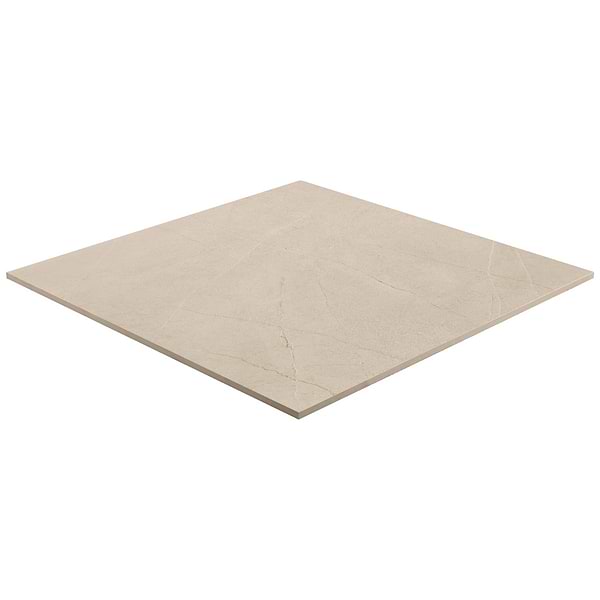 Theo Sand Beige 48x48 Marble Look Antique Satin Porcelain Tile