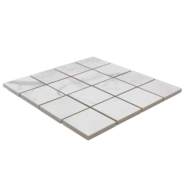 Kashmir Luni Blanco 3x3 Mosaic Porcelain Tile