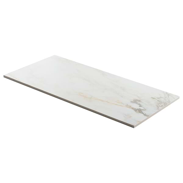 Calacatta Macchia White Gold 12x24 Marble Look Matte Porcelain Tile