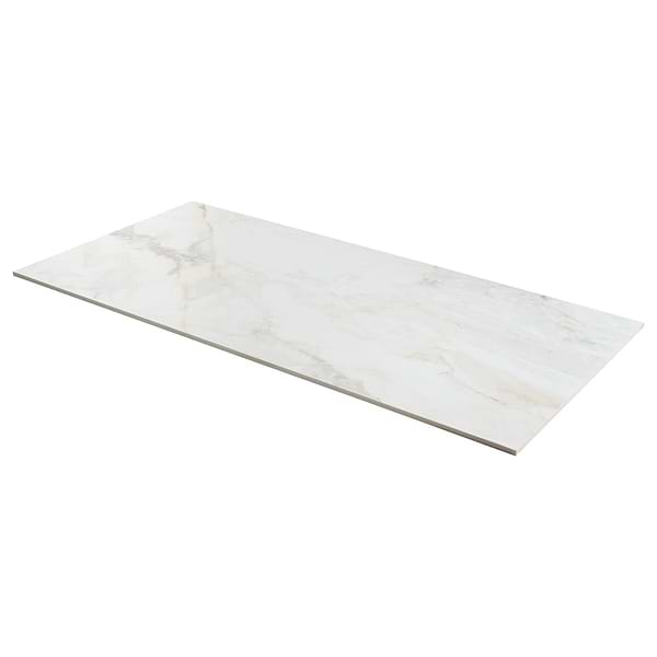 Calacatta Macchia White Gold 24x48 Marble Look Matte Porcelain Tile